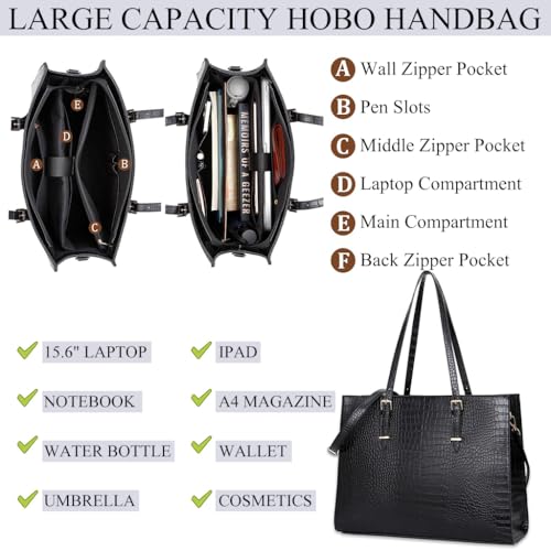 PALAY® Laptop Bag for Women 15.6 inches Laptop Tote Bag Fashion PU Leather Laptop Tote Bag Business Briefcase Shoulder Bag Commuting Handbag Crossbody Bag Detachable Shoulder Strap Design PALAY® Laptop Bag for Women 15.6 inches Laptop Tote Bag Fashion PU Leather Laptop Tote Bag Business Briefcase Shoulder Bag Commuting Handbag Crossbody Bag Detachable Shoulder Strap Design